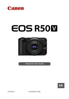 Canon EOS R50V manual. Camera Instructions.